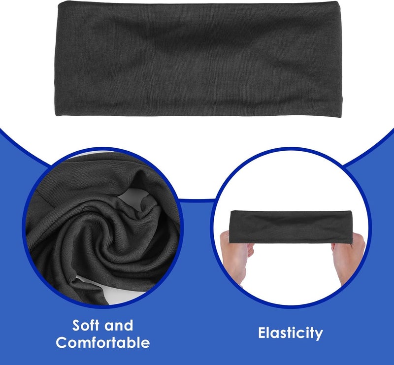 Dimeho 3 Pcs Kids Sports Headbands Boys Girls Athletic Elastic Sweatbands Children Soft Moisture Wicking Hairband Absorbing Sweat Band for Football Basketball Running Tennis - Image 2